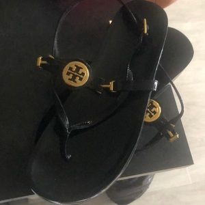 Tory Burch black sandals . Sz 8
